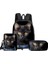 Cat 3pcs/messenger Çantaları ile Set Sırt Çantası, Kalem Çantası, Erkek/kızlar Için Okul Çantası En Iyi Hediye 3D Karikatür Öğrenci Okul Çantaları Renk: 8 (Yurt Dışından) 1