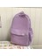 Yeni Su Geçirmez Naylon Kadın Sırt Çantası Kadın Seyahat Çantası Sırt Çantaları Genç Kızlar Için Okul Çantası Düz Renkli Kitap Çantası Mochila Kitap Çantası Renk: Mor Yok Kolye (Yurt Dışından) 1