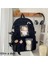 Kawaii Büyük Kapasiteli All-Match Backpack Korece Versiyon Basit Depolama Çantası Okula Geri Ofis Malzemeleri Sevimli Kırtasiye Renk: Black-A/boyut: 13 Inç (Yurt Dışından) 1
