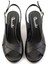 Siyah Leather Kadın Klasik Topuklu Ayakkabı K05040030303 2