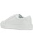 Beyaz Erkek Deri Sneaker 3