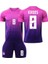 Almanya Euro 2024 Deplasman Toni Kroos Çocuk Forması 3'lü Set Forma+Şort+Çorap (Pembe) 1