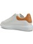 Oversize Beyaz Turuncu Erkek Deri Sneaker 3