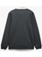 Yeni Sezon Uzun Kollu Pamuk Karışımlı Renk Kontrastlı Basic Polo Yaka Sweatshirt 4