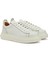 Kırık Beyaz Erkek Deri Sneaker 2