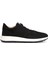 Siyah Logo Detaylı Erkek Deri Sneaker 1