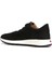 Siyah Logo Detaylı Erkek Deri Sneaker 3
