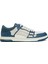 Debossed Ma Quad Skel Mavi Erkek Deri Sneaker 1