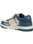 Debossed Ma Quad Skel Mavi Erkek Deri Sneaker 3
