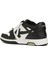 Siyah Beyaz Erkek Deri Sneaker 3