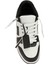 Siyah Beyaz Erkek Deri Sneaker 4