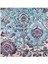 Mor Flower Desen Twill Ipek Eşarp 1