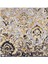 Gold Flower Desen Twill Ipek Eşarp 1