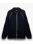 Yeni Sezon Uzun Kollu Pamuk Karışımlı Cep Detaylı Biyeli Fermuarlı Sweatshirt 3