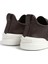 Koyu Kahverengi Logolu Erkek Deri Sneaker 3