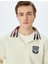 Yeni Sezon Baskılı Pamuk Karışımlı Yaka Detaylı Şardonlu Yarım Fermuarlı Sweatshirt 1