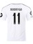 2024/25 Sezonu Real Madrid #11 Rodrygo Iç Saha Forması Beyaz 1