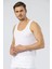 3 Adet %50 Modal %50 Pamuk Erkek Beyaz Atlet Cacharel 1201 1