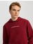 Yeni Sezon Uzun Kollu Pamuk Karışımlı Cepli Slogan Baskılı Kapşonlu Sweatshirt 1