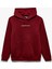 Yeni Sezon Uzun Kollu Pamuk Karışımlı Cepli Slogan Baskılı Kapşonlu Sweatshirt 3