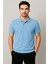Regular Fit %100 Pamuk Polo Yaka Yarım Kollu Basic T-Shirt 1