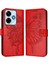Xiaomi Poco M6 4g Kabartma Kelebek Premium Deri Manyetik Için Kılıf (Yurt Dışından) 1