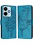 Xiaomi Poco M6 4g Kabartma Kelebek Premium Deri Manyetik Için Kılıf (Yurt Dışından) 4