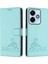 Xiaomi Poco M6 4g Kedi Rfıd Kart Yuvası Tutucu Kickstand Cüzdan Flip Için Kılıf (Yurt Dışından) 1