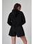 Kadın Fermuarlı Siyah Sweatshirt 1529109-SİYAH 3