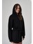 Kadın Fermuarlı Siyah Sweatshirt 1529109-SİYAH 4
