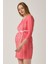 Hamile Desenli Mini Elbise Pembe 1