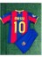 #barcelona. 2011 Retro #10 Messi Çocuk Forması 3lü Set 4