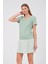 Hamile Kısa Kollu Mini Elbise Fıstık Yeşili 2