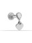14 Ayar Altın Damla Taşlı Kalp Sallantılı Minimal Tragus Piercing 1