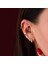 14 Ayar Altın Taşlı Çengelli Iğne Minimal Tragus Piercing 2