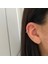 14 Ayar Altın Alttan 3 Taşlı Halka Piercing 3
