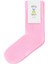 Pembe Logo Jakarlı Unisex Çocuk Çorap 2