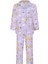 Lila Unisex Çocuk Organik Pamuk Pijama Takımı 1