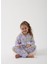 Lila Unisex Çocuk Organik Pamuk Pijama Takımı 2