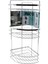 Lamalı 3 Katlı - Üçgen Krom Metal Banyo Köşelik - Duşkabin Raf (4401) 1