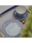 Cobalt Net Mavi Porselen Pasta Tabağı 15 cm 2