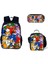 Sonic Ilkokul ve Ortaokul Öğrencileri Çizgi Film Periferik Okul Çantası Üç Parçalı Set (Yurt Dışından) 1