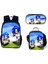 Sonic Ilkokul ve Ortaokul Öğrencileri Çizgi Film Periferik Okul Çantası Üç Parçalı Set (Yurt Dışından) 1
