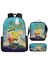 Sünger Bob Kare Pantolon Çocuk Okul Çantası Erkek ve Kadın Öğrenciler Omuz Çantası Anaokulu Sevimli Karikatür Kalem Çantası Crossbody Çanta Üç Set (Yurt Dışından) 1