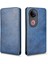 V50 Lüks Dikey Yukarı ve Aşağı Döndürülebilir Kart Yuvası Deri Telefon Kılıfı Koruma Kabuğu (Yurt Dışından) 1