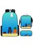 Sünger Bob Kare Pantolon Çocuk Okul Çantası Erkek ve Kadın Öğrenciler Omuz Çantası Anaokulu Sevimli Karikatür Kalem Çantası Crossbody Çanta Üç Set (Yurt Dışından) 1