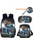 Mbappe Periferik Çocuk Sırt Çantası Ilkokul ve Ortaokul Öğrencileri El Çantası Kalem Çantası Üç Parça Set (Yurt Dışından) 1