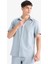 %100 Pamuk Regular Fit Polo Yaka Yazlık Kısa Kollu Gömlek D8613AX25SM 4