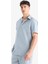 %100 Pamuk Regular Fit Polo Yaka Yazlık Kısa Kollu Gömlek D8613AX25SM 5