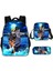 Naruto Ilkokul ve Ortaokul Öğrencileri Okul Çantası Çapraz Askılı Çanta Kalem Çantası Üç Parçalı Set (Yurt Dışından) 1